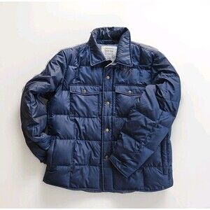 Vintage Eddie Bauer Goose Down Puffer Jacket With Snap Closure Mens L